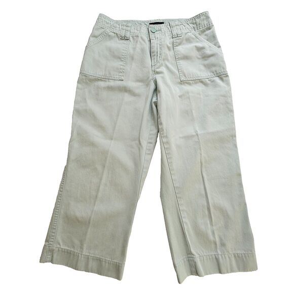 Sonoma Life Style Capri Pants Womens 6 Mint Green Pockets 28x20.5 Mid Rise - Picture 1 of 9